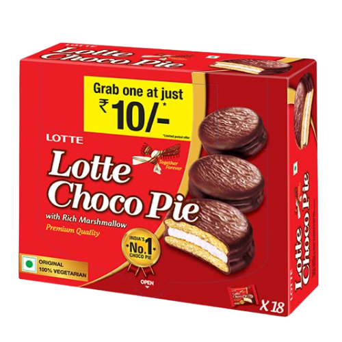 Lotte Choco Pie 504 gm Box 18 Pc