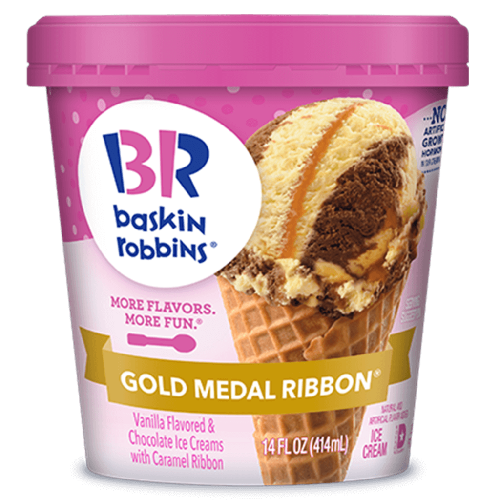 Baskin R Gold Medal Ribbon Ice Cream Cup 100ml