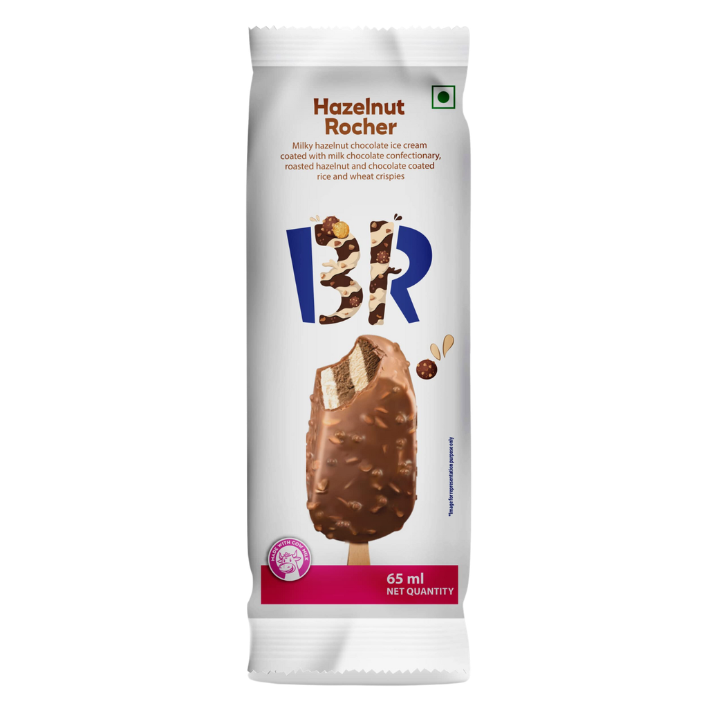 Baskin R Hazelnut Rocher Ice Cream Bar 65ml