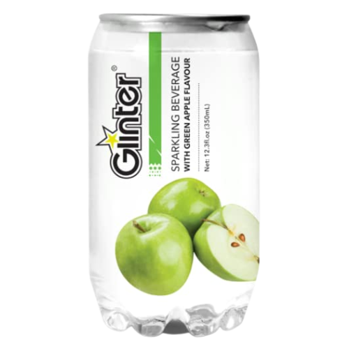 GLINTER SPARKLING BEVERAGE WITH GREEN APPLE 350 ML