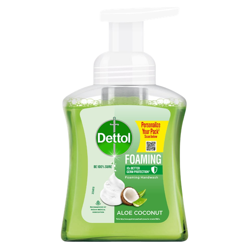 [R5821] Dettol Foaming Aloe Coconut Handwash 250ml