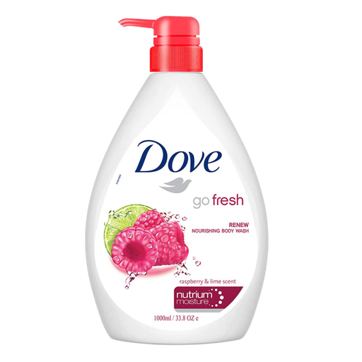 [R5910] Dove Go Fresh Raspberry & Lime Scent Body Wash 1000ml
