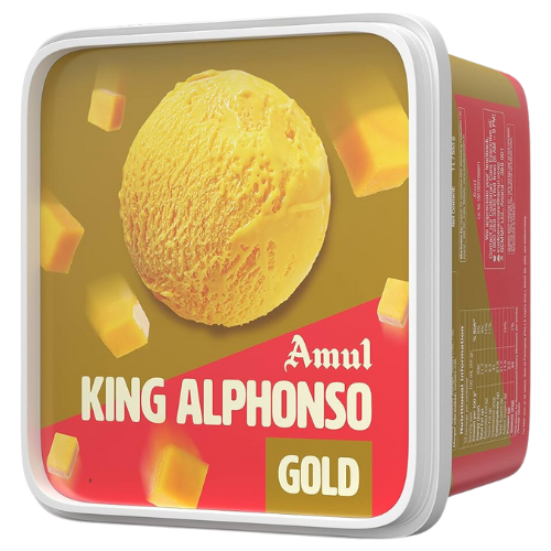 [R5199] Amul King Alphonso Gold Ice Cream Tub 553 gm