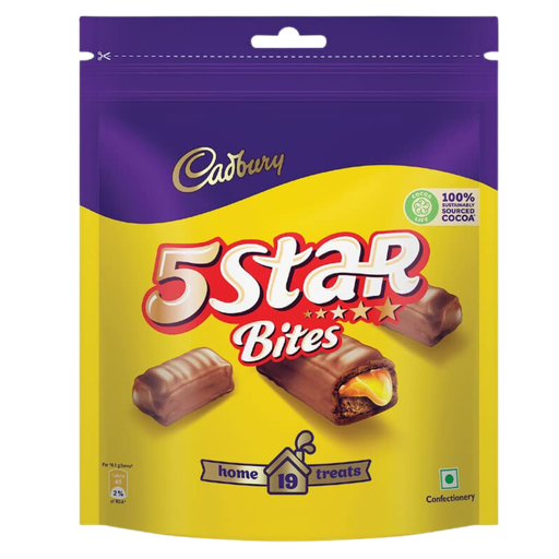 [R4701] Cadbury Chocolate 5Star Bites (Pouch) 191.9gm