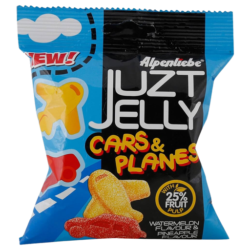 [R5142] Alpenliebe Juzt Jelly Cars & Planes Watermelon & Pineapple Flavour 28.8g