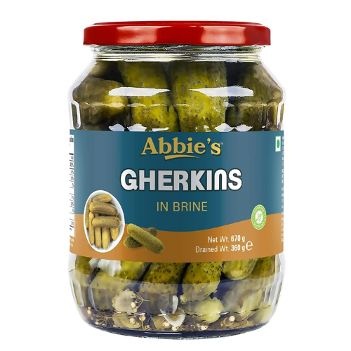 [R5096] Abbies Gherkins In Brine 670gm