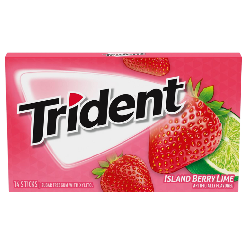 [R8488] Trident Island Berry Lime Flavor Gum