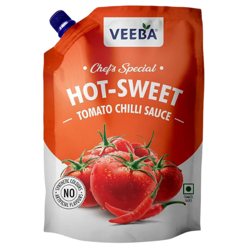 [R8556] Veeba Hot Sweet Tomato Chilli Sauce 450gm