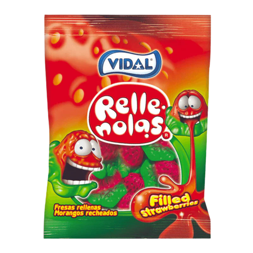 [R4673] Vidal Relle Nolas Strawberries Soft Candy 90g