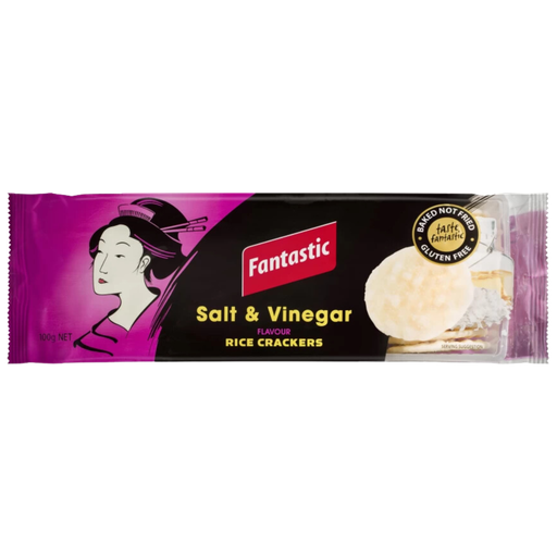 [R6017] Fantastic Salt & Vinegar Flavour Rice Crackers 100gm