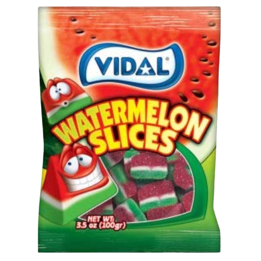 [R8644] Vidal Watermelon Slices Soft Candy 90g