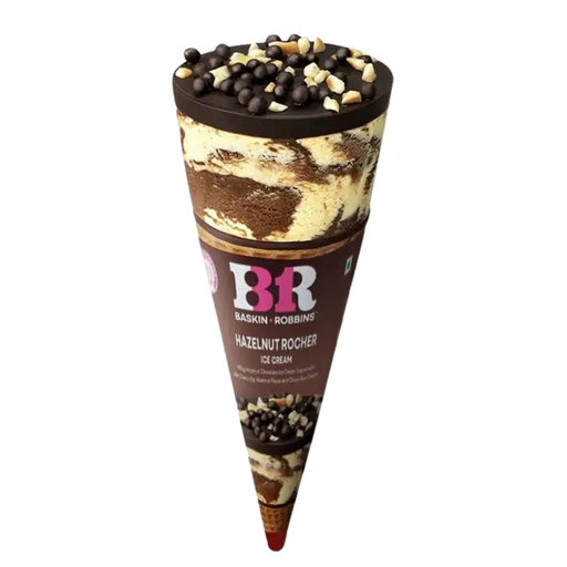[R5304] Baskin R Hazelnut Rocher Ice Cream Cone 120ml