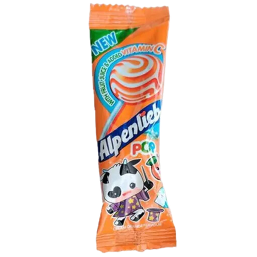 [R4685] Alpenliebe Cream Orange Flavour Lollipop 8g