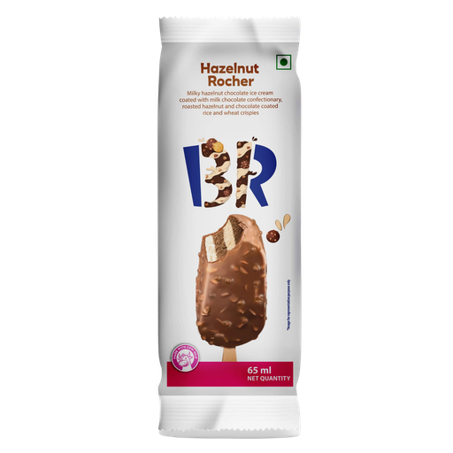 [R5303] Baskin R Hazelnut Rocher Ice Cream Bar 65ml
