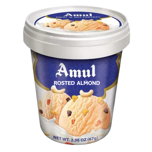 [R5204] Amul Roasted Almond Ice Cream Tub 540 gm