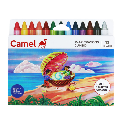 [R4902] Camel Wax Crayons Smooth Colours 10 Shades