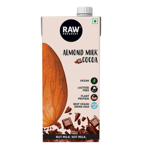 [R3701] Raw Pressery Almond milk - Cacao (Tetra Pack) 1l