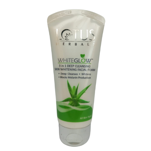 [R3386] Lotus White Glow 3 in 1 Deep Clean Facial Foam 50gm