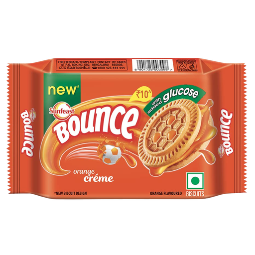 [R8305] Sunfeast Bounce Orange Cream Biscuits 64gm