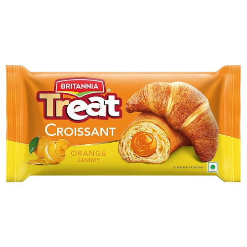 [R5474] Britannia Treat Croissant - Orange Jammy 45gm
