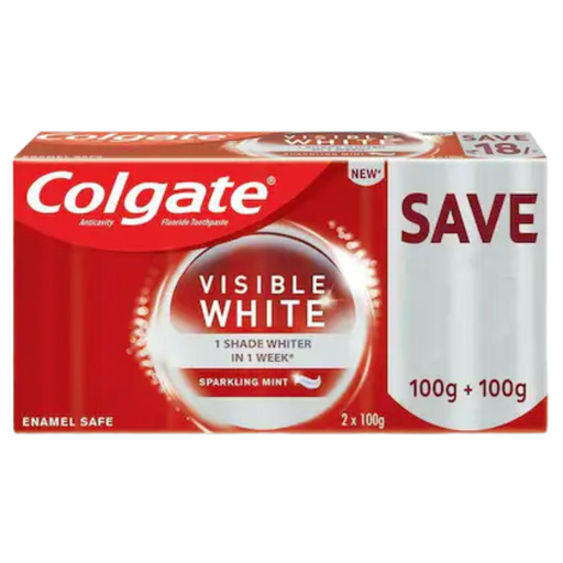 [R5698] Colgate Visible White - Sparkling Mint Toothpaste 200gm