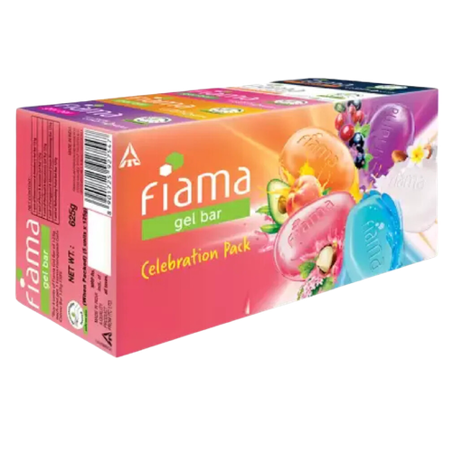 [R6031] Fiama Gel Bathing Bar Celebration Pack 125g (4 +1)