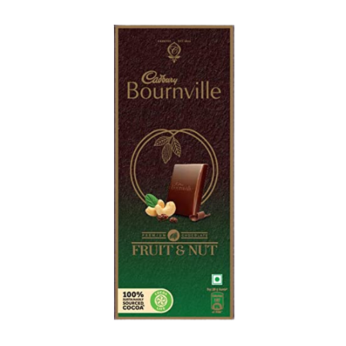 [R1112] Cadbury Chocolate  Bournville Fr&N 50% Dark 75gm