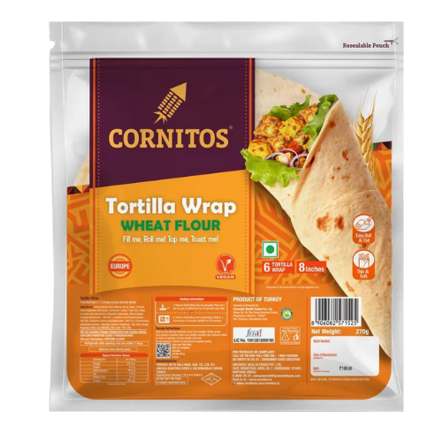 [R3050] Cornitos Tortilla Wrap - Wheat Flour 6pc