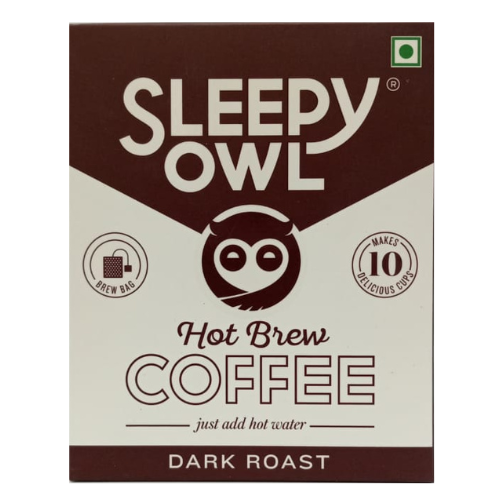 [R3784] Sleepy Owl Hot  Brew Dark Roast Coffee 10 N