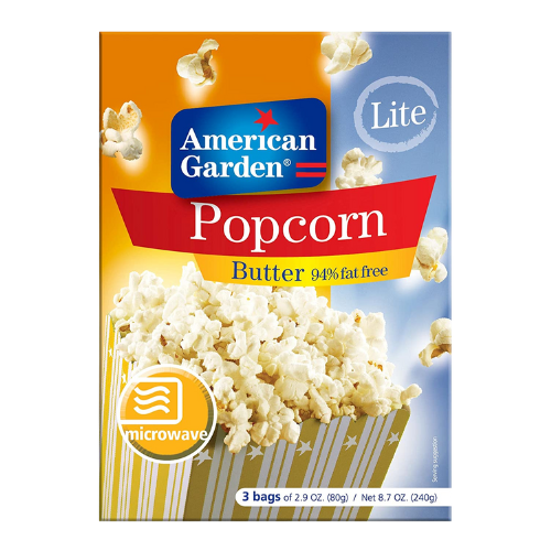 [R2817] American Garden Microwave Popcorn Butter Flavor 273gm