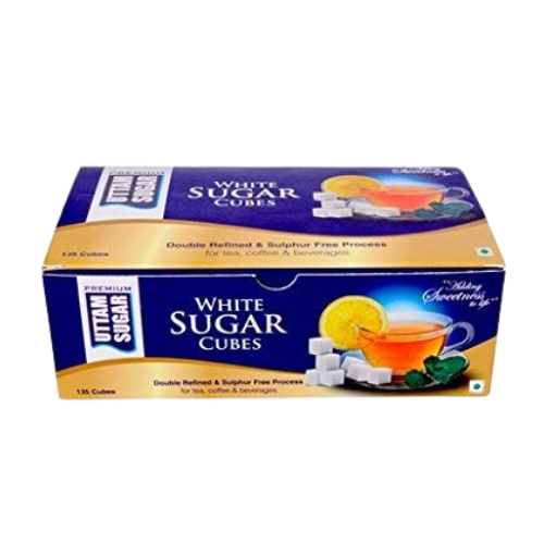 [R4125] Uttam White Sugar Cubes 500gm