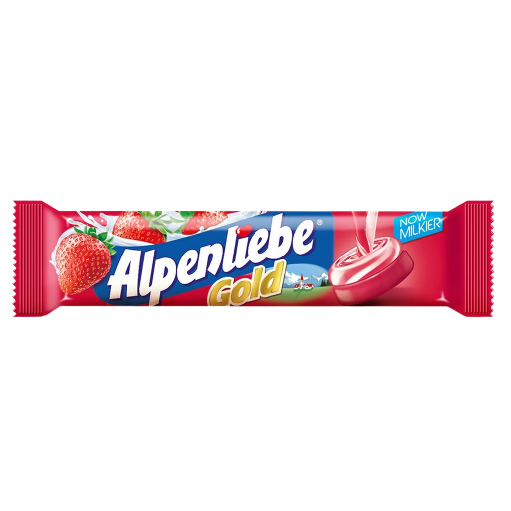 Alpenliebe Cream Strwberry Flavour Toffee 28g