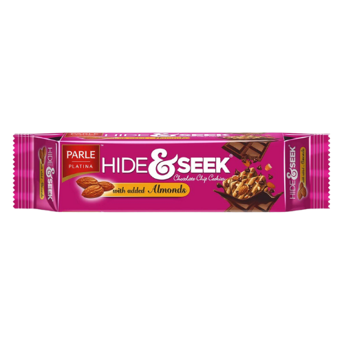 Parle Hide & Seek Chocolate & Almonds, 100gm