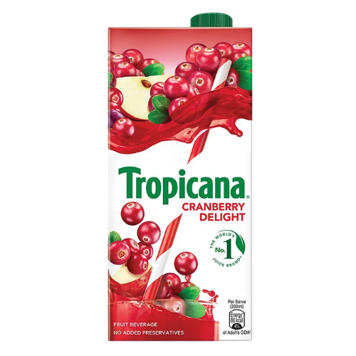 Tropicana Pr Cranberry Twirl 1l Tetra