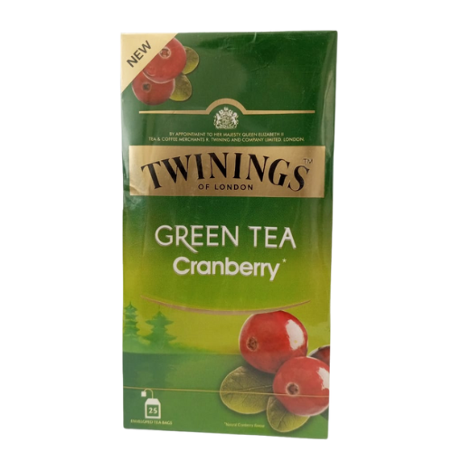 Twinings Green Tea Cranberry 25b 50g