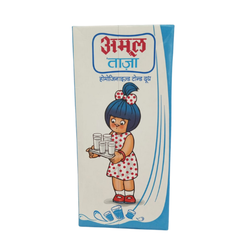 Amul Taaza Toned Milk Tetra Pack 1L