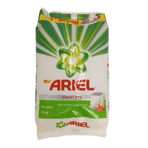 ARIEL COMPLETE DETERGENT WASHING POWDER 1kg+500gm