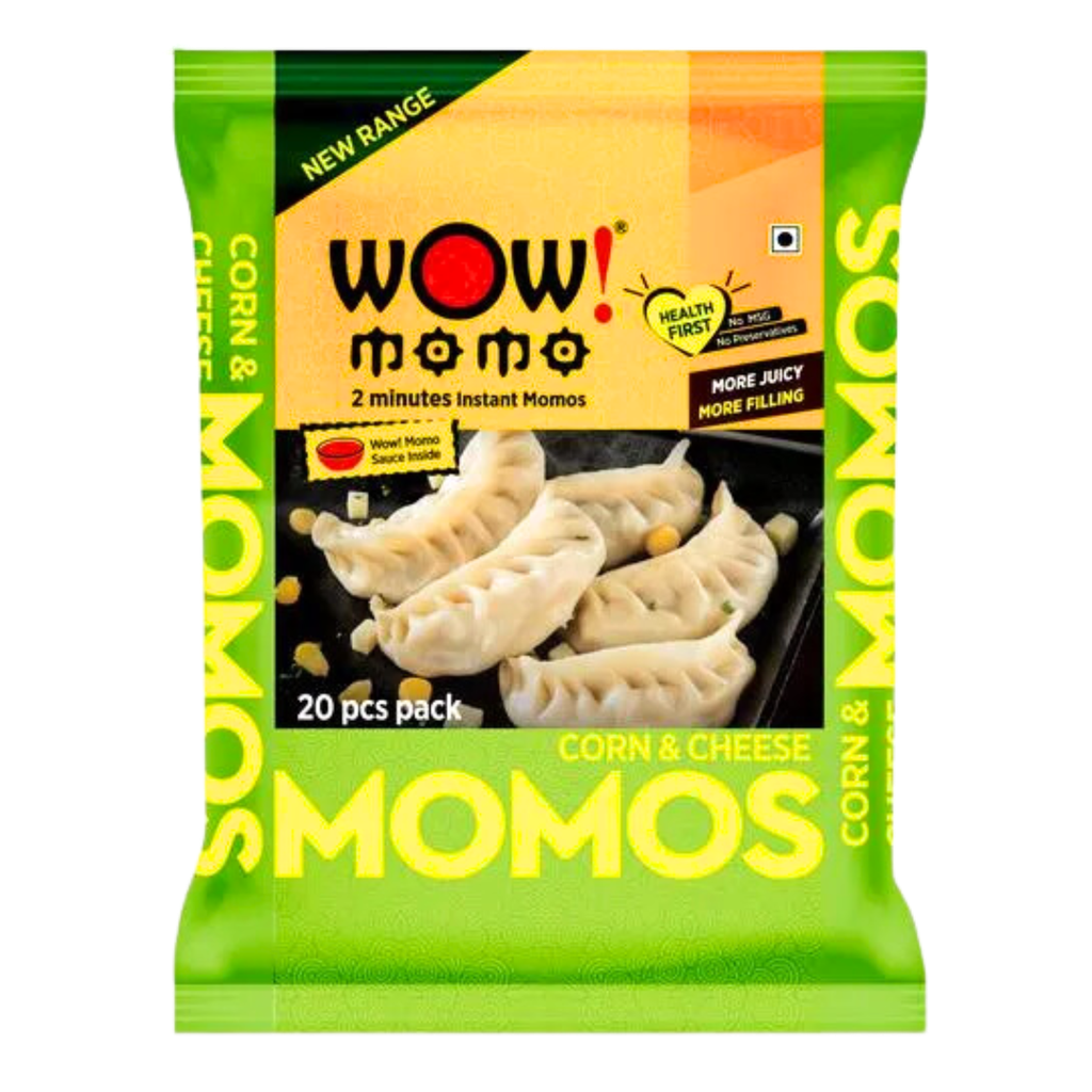 Wow Momos Corn & Cheese (Frozen) 20Pcs