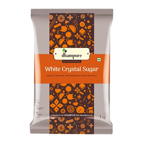 Dhampure White Crystal Sugar 1kg