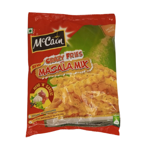 McCain Crazy Fries - Masala Mix Herb 'N' Garlic 400gm