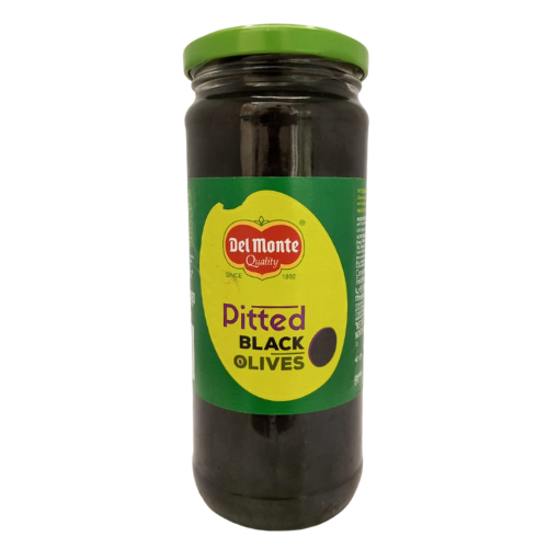 Del Monte Pitted Black Olives 450gm