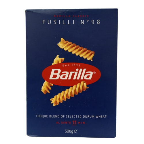 Barilla Durum Wheat Pasta - Fusilli 500g