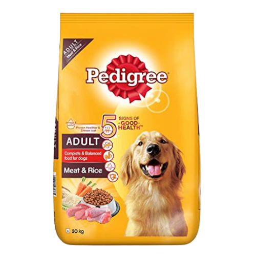 Pedigree Dry Dog Food - Meat & Rice, For Adult Dogs 1.2kg