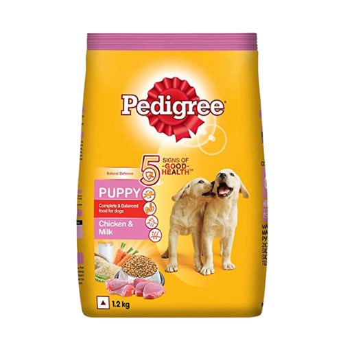 Pedigree Dry Dog Food - Chicken & Milk For Puppy 1.2kg