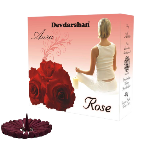 Devdarshan Rose Fragrance - Dhoop Cone 40gm