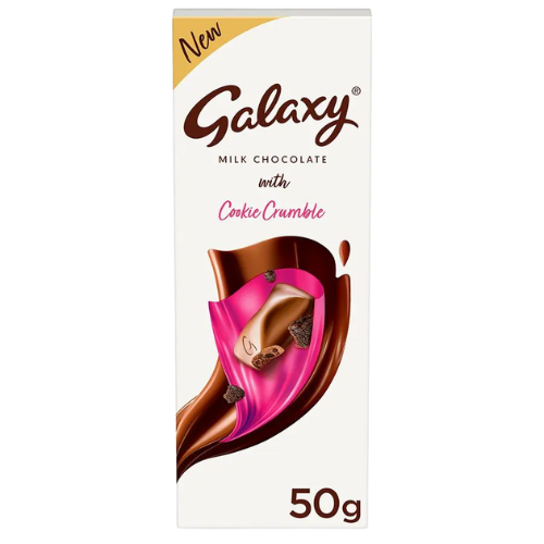 Galaxy Milk chocolate With Cookie Crumble  50gm