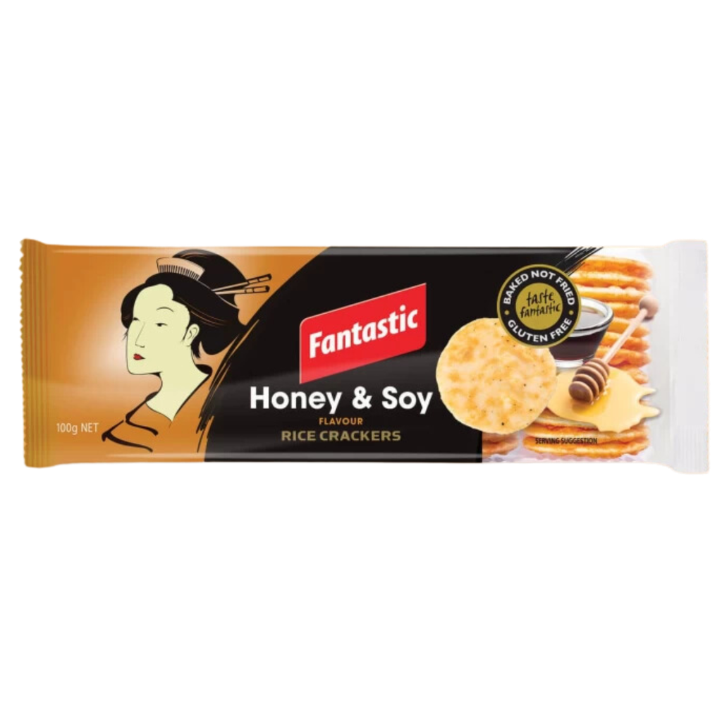 Fantastic Honey & Soy Flavour Rice Crackers 100gm