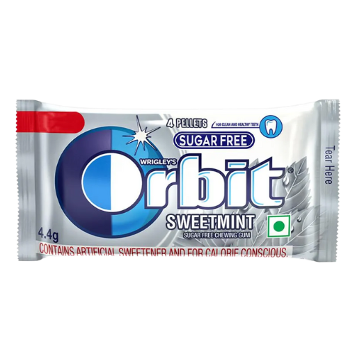 Wrigleys Orbit - Sweetmint Flavour Chewing Gum 4.4gm