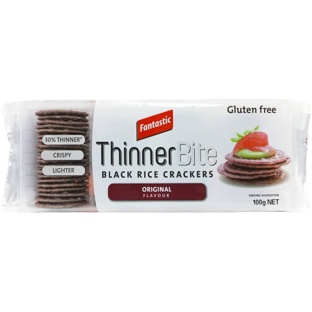 Fantastic Thinner Bite Original Flavour Black Rice Crackers 100gm