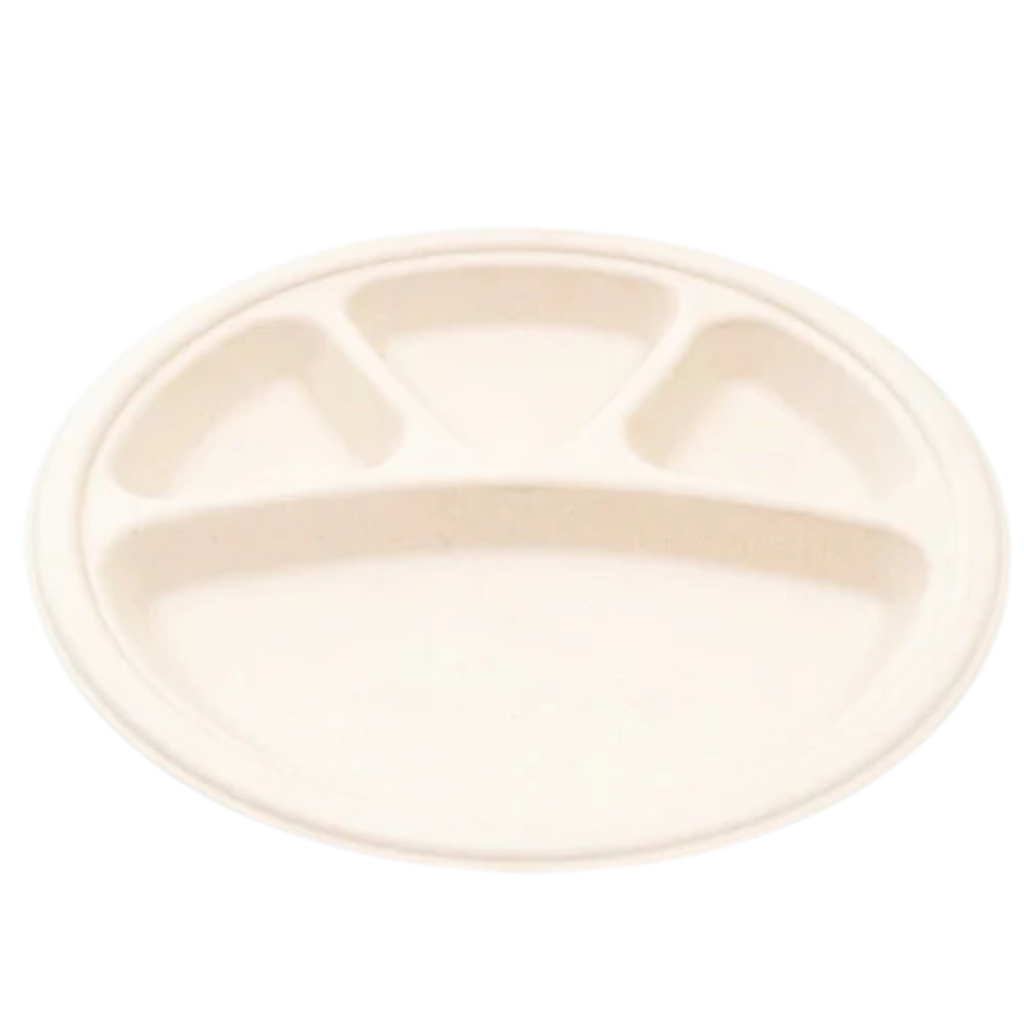 Surabhi Disposable Compartment Paper Plate 25pc